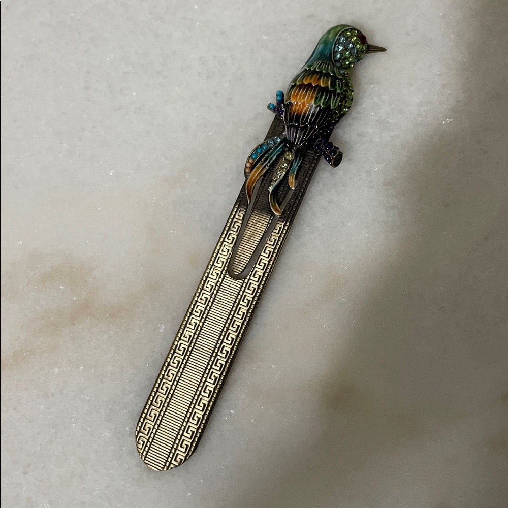 Colorful Crystal Bird Bookmark